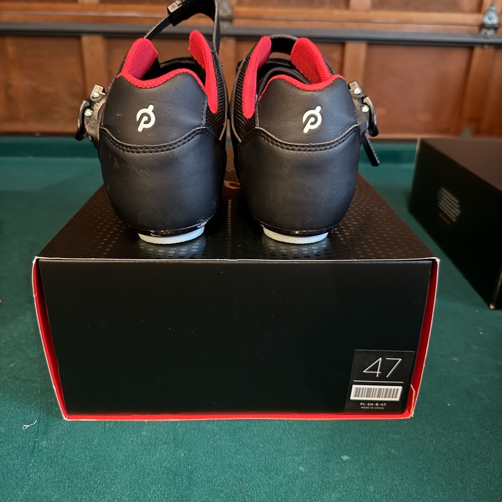 Peloton Black and Red Performance Athletic Shoes